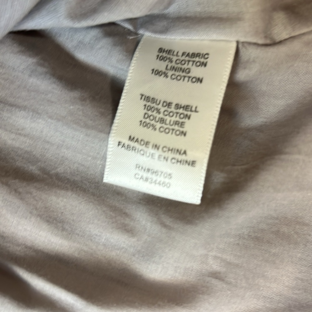 Rebecca Taylor Dress White Gray Striped Cotton Sleeveless Empire Waist Size 0 - Picture 8 of 11